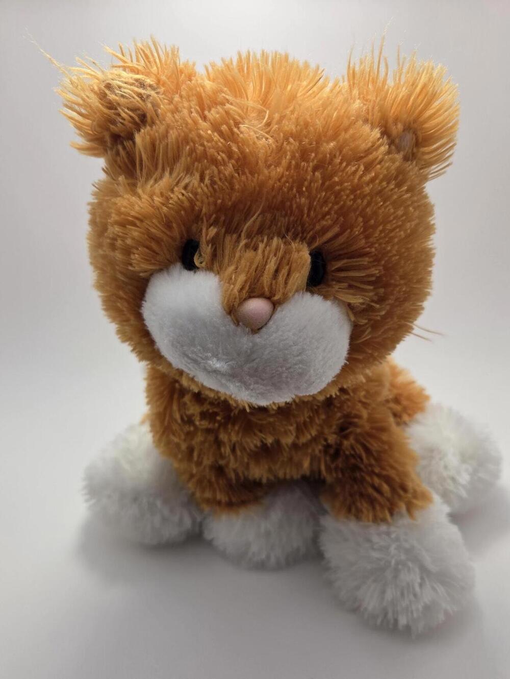 Gund Orange Cat Plush, Vintage Collectible (11 inch)